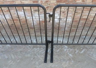 ISO9001 1.1x2.1m Metal Crowd Control Barriers Heavy Duty road safety fence