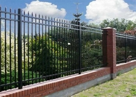 Highway Black Tubular Fencing 1.2x2.0m Metal Picket Fence Panels