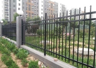 Full Galvanization Tubular Steel Fence 65*65mm Metal Rod Fence