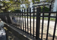 Residential L3m Tubular Steel Fence Square Post Dark Green