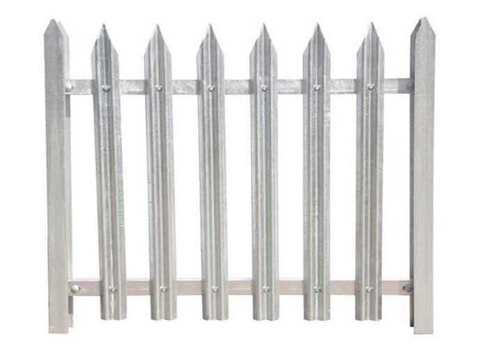 2750mm Width Q235 Galvanized Steel Palisade Fencing Welded Wire Garden Fence