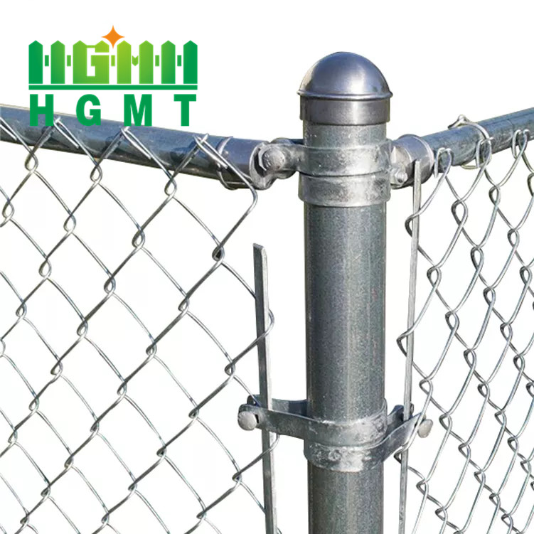 3.0mm Wire Dia Stainless Steel Chain Link Fence Electro Zinc