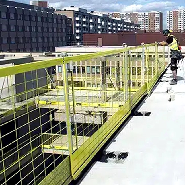 Collapsible Edge Protection Barrier for Space-Saving Storage