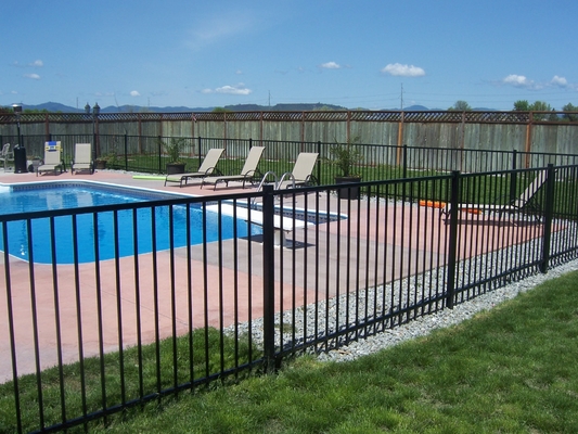 Iso9001 Tubular Steel Fence Garden Picket Top Durable