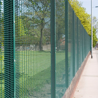 Carbon Square Post 358 Welded Mesh Security Fencing Anti Climb