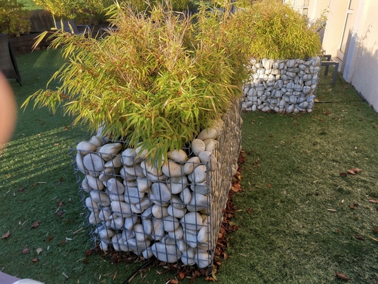 4mm 4mx1mx1m Welded Gabion Baskets / Box Pvc Coated