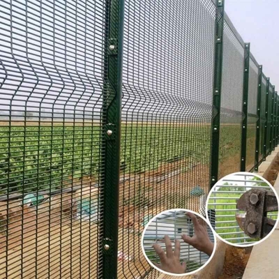358 Anti Climb Security Fence With Spikes Safety Barrier