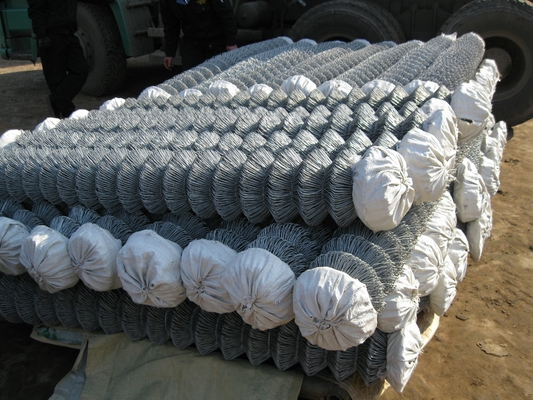 Hot Dipped Galvanized Pvc Coated Chain Link Fence 2.0mm Wire Dia