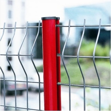 3 Fold Powder Coated 3D Wire Fence Ral 6005 Green 50 X 100 MM For Courtyard