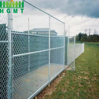 Manual Panels PVC Green Chain Link Fencing 50x50mm