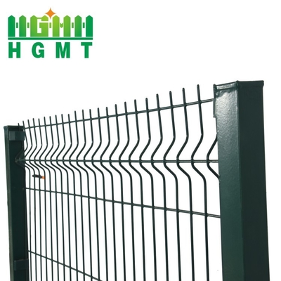 4.0mm PVC Coated 3D Curved Welded Wire Mesh Fence 50x200mm