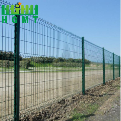 Easily Assembled Green PVC Coated Welded Wire 3D Fence