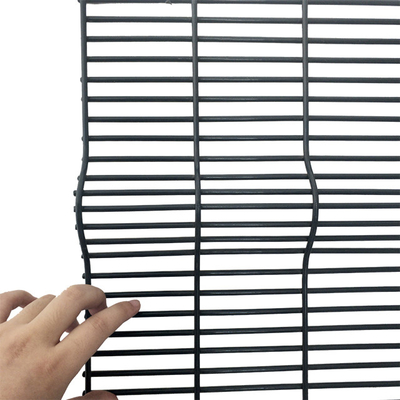 358 High Security Anti Climb Wire Mesh Fence Panel 1.5m Outdoor Security WPC Frame Clear View Metal Steel