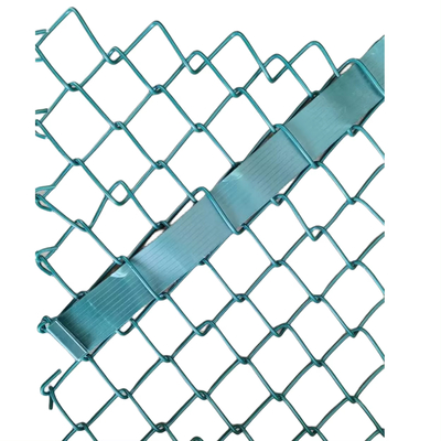 Outdoor PVC Black Vinyl Coated Cyclone Iron Wire Mesh Metal Fence 8 ft Chain Link Fence
