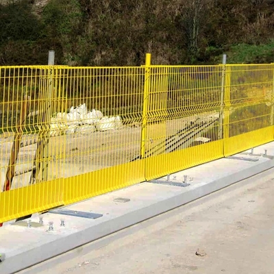 High-Visibility 1.5m Length Edge Protection Barrier Polyester Powder Coating