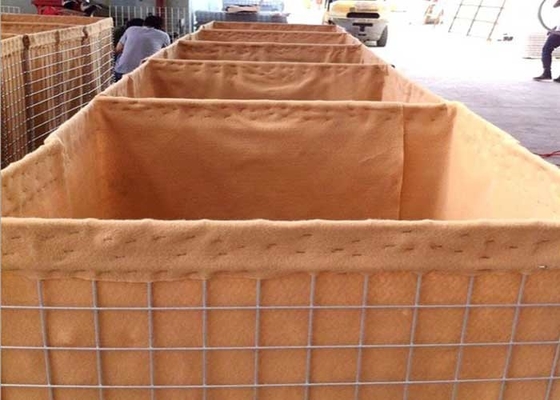 High Tensile 5mm Hesco Defensive Barriers Galvanized