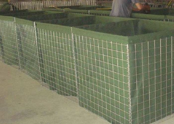 Rectangle Rock HESCO Wall 76*76mm Rock Cage Retaining Wall