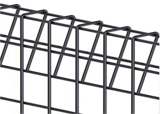 H2200mm 4.5mm Welded Wire Mesh Fence Panels Powder Coating Black Color