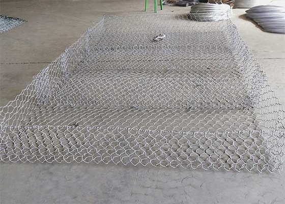 100*120mm Mesh W1.5m Pvc Coated Wire Boxes For Stones