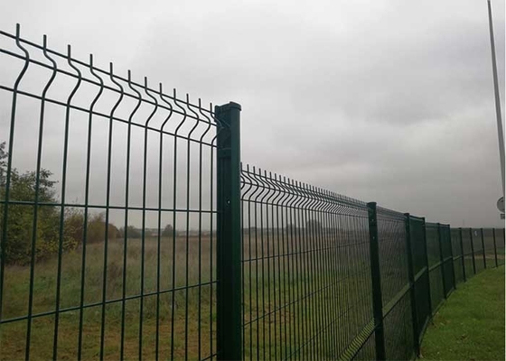 OHSAS Welded PE Coating Security Steel Fence I Type Post For Highway