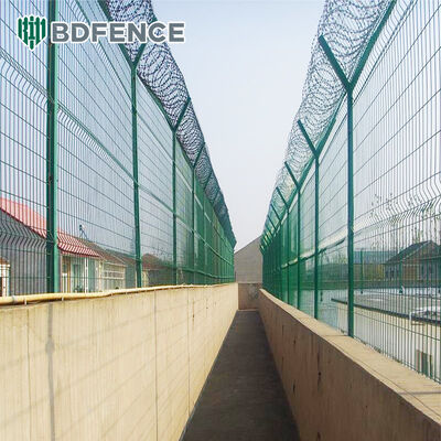Y Shape Post Y Post Airport Fence Concertina Razor Fence Wire Mesh ...