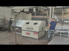 Fence posts are being drilled for attachment of accessories