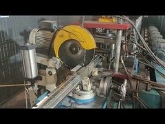 Peach post is being cut into the size required by the customer