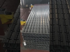 Guardrail posts are being stacked