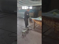 Polishing and grinding of galvanized products before powder coating